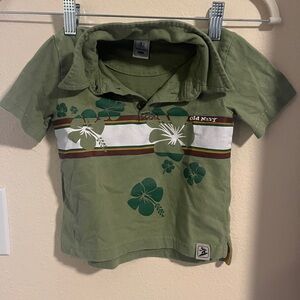 Y2K Old Navy Green Kids Polo Shirt